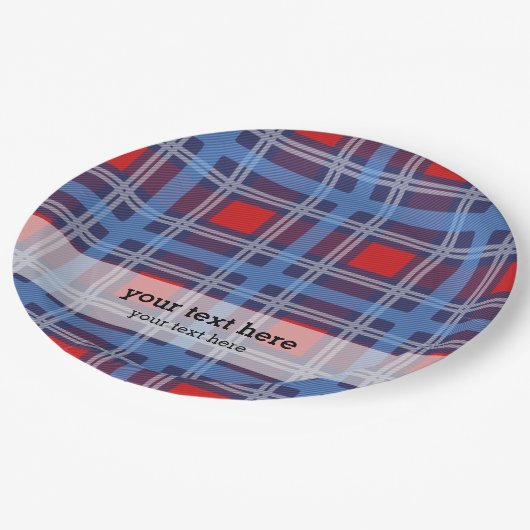 Assiettes En Carton Patriotique (Angle)