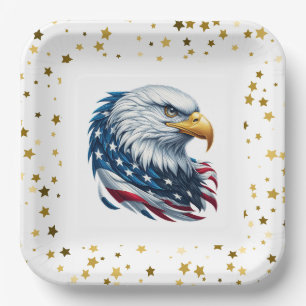 Assiettes En Carton Patriotique