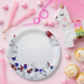 Assiettes En Carton Patriotique (Fête)