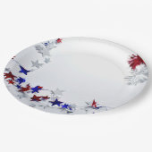 Assiettes En Carton Patriotique (Angle)