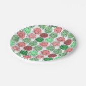 Assiettes En Carton Patter les yoga poses | Yoga seamless pattern 18 (Angle)