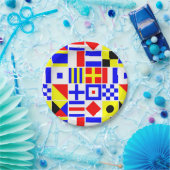 Assiettes En Carton Pattern de Colorful (Fête)