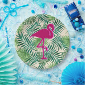 Assiettes En Carton Pattern et Pink Flamingo (Fête)