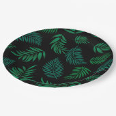 Assiettes En Carton Pattern Tropical Leaves (Angle)