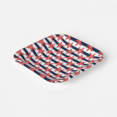 Assiettes En Carton Patterns de Stars And Stripes (Angulaire)