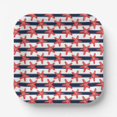 Assiettes En Carton Patterns de Stars And Stripes (Recto)