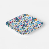 Assiettes En Carton Patters de Geometric Tropical (Angulaire)
