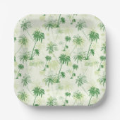Assiettes En Carton Patters de Green Palm (Recto)