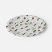 Assiettes En Carton Patters de Green Terracotta Cactus (Angle)