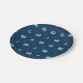 Assiettes En Carton Patters de Nautical Star (Angle)