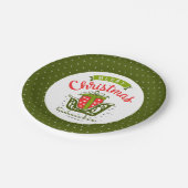 Assiettes En Carton Patters de neige (Angle)