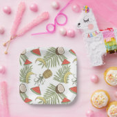 Assiettes En Carton Patters de Tropical Fruit (Fête)