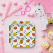 Assiettes En Carton Patters de Vector Graphic Seamless (Fête)