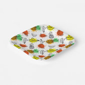 Assiettes En Carton Patters de Vector Graphic Seamless (Angulaire)