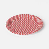 Assiettes En Carton Patters rouges Gingham (Angle)