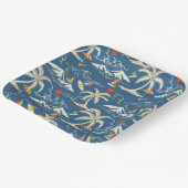Assiettes En Carton Patters tropicaux (Angulaire)