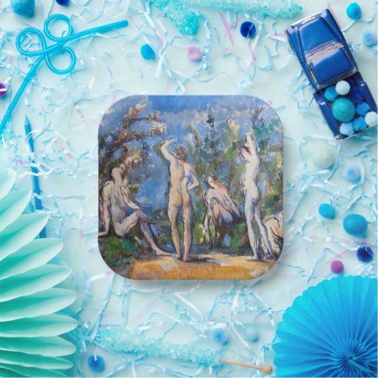 Assiettes En Carton Paul Cezanne - Cinq Bathères (Fête)