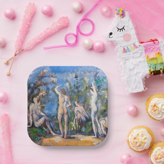 Assiettes En Carton Paul Cezanne - Cinq Bathères (Fête)