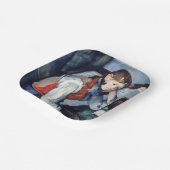 Assiettes En Carton Paul Cezanne - Garçon dans la veste rouge (Angulaire)