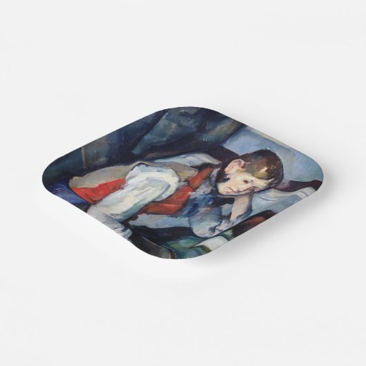 Assiettes En Carton Paul Cezanne - Garçon dans la veste rouge (Angulaire)