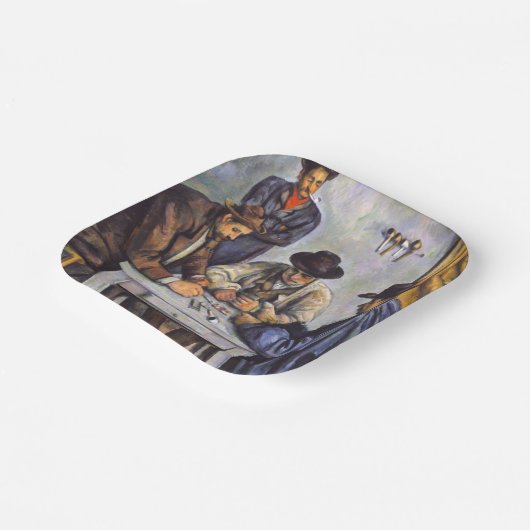 Assiettes En Carton Paul Cezanne - Les Joueurs De Cartes (Angulaire)