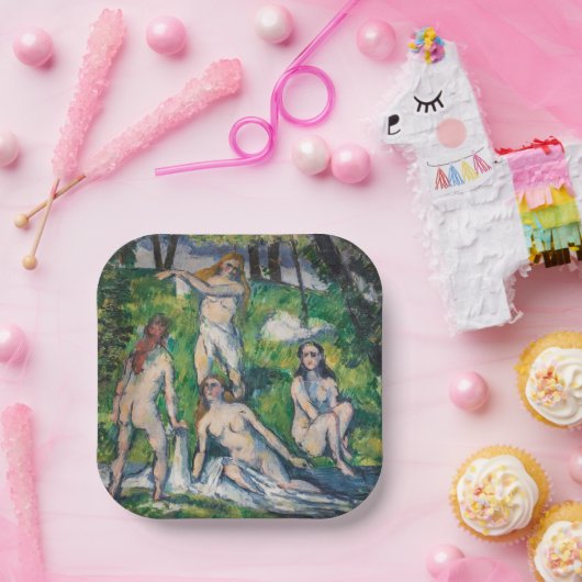 Assiettes En Carton Paul Cezanne - Quatre Bathers (Fête)