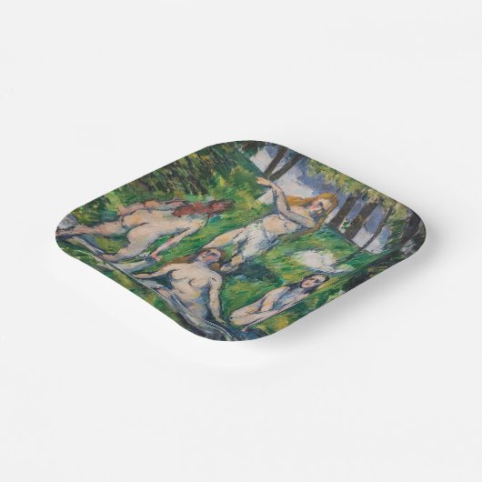 Assiettes En Carton Paul Cezanne - Quatre Bathers (Angulaire)