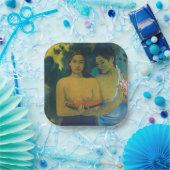 Assiettes En Carton Paul Gauguin - Deux femmes tahitiennes (Fête)