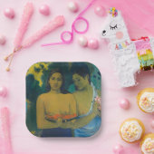 Assiettes En Carton Paul Gauguin - Deux femmes tahitiennes (Fête)