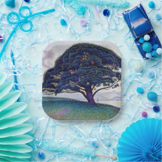 Assiettes En Carton Paul Signac - Le pin Bonaventure (Fête)