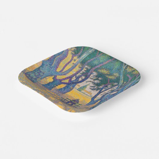 Assiettes En Carton Paul Signac - Place des Lices, Saint-Tropez (Angulaire)