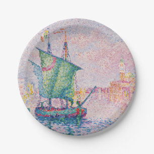 Assiettes En Carton Paul Signac - Venise, Le Nuage Rose