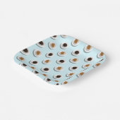 Assiettes En Carton Pause café. (Angulaire)