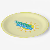 Assiettes En Carton Pause printemps ensoleillée - (Angle)