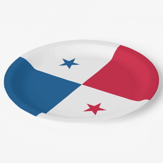 Assiettes En Carton Pavillon Panama (Angle)