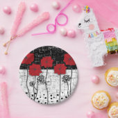 Assiettes En Carton Pavot rouge (Fête)