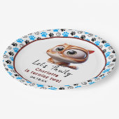 Assiettes En Carton Pawty ! Cute Cat 2e fête d'anniversaire (Angle)