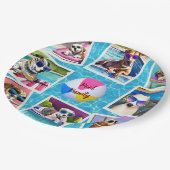 Assiettes En Carton Pawty de piscine (Angle)