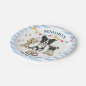 Assiettes En Carton Pawty, l'anniversaire du chien coquelicot (Angle)
