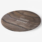 Assiettes En Carton Pays Bois Rustique La Nuit Avant Le Mariage (Angle)