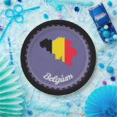 Assiettes En Carton Pays de Belgique (Fête)