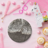 Assiettes En Carton Pays rustique d'écorce de bouleau à bois (Fête)