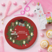 Assiettes En Carton Pays Rustique, Western Jar Lights Boots Cowboy (Fête)