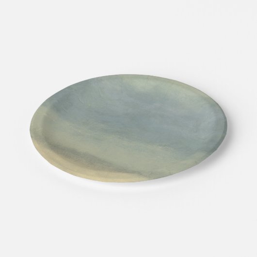 Assiettes En Carton Paysage Abstrait avec ciel couvert (Angle)