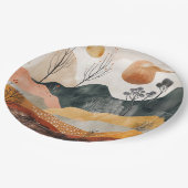 Assiettes En Carton Paysage Abstrait de Boho (15) (Angle)