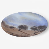 Assiettes En Carton Paysage d'automne Peinture pittoresque (Angle)