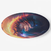 Assiettes En Carton Paysage de Dragon Fire (Angle)