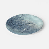 Assiettes En Carton Paysage des arbres d'hiver (Angle)