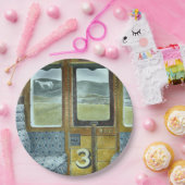 Assiettes En Carton Paysage du train (par Eric Ravilious) (Fête)