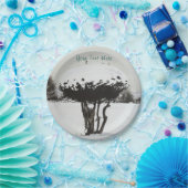 Assiettes En Carton paysage festif unique scène de neige à noël (Fête)